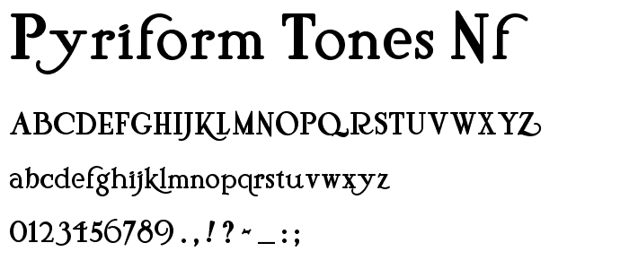 Pyriform Tones NF font